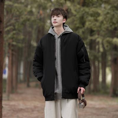 Bomber Jacket Jacket Men and Women Couple Spring and Autumn Cotton Jacket American Work Clothes Winter Charge Jacket