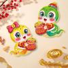 Cartoon Chinese New Year Couplets Set New Year Fu Character Stickers Snake Year Door Window Sticker Decoration Window Sticker