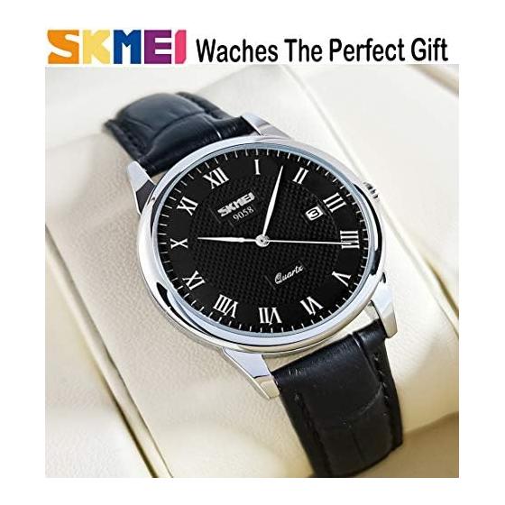 Wristwatch for Ladies, Wrist Watch, Wrist Watch, Black Leather Belt, Simple, Quartz, Analog Brand, Cute, Stylish, Waterproof, Casual, Date, Business,