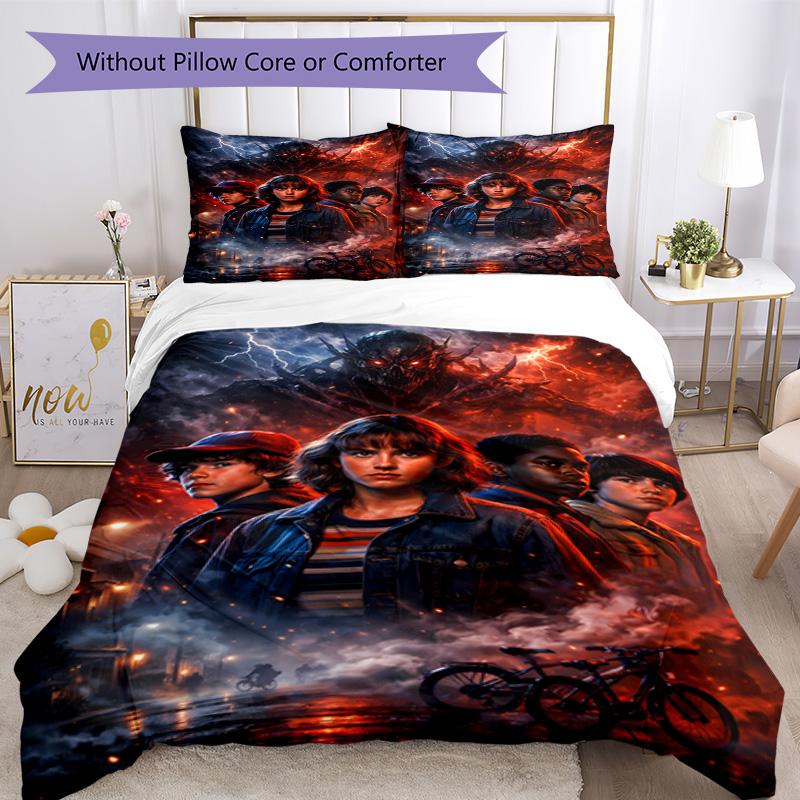Stranger Things Bedding Set Perfect for Dormitory Soft Fabric Christmas Gift