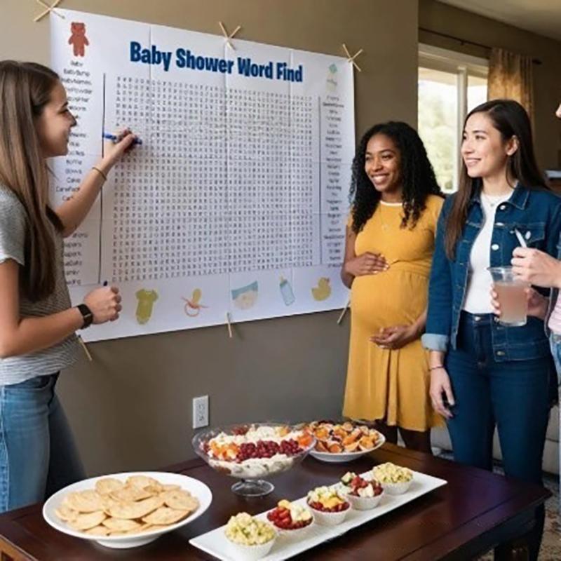 Huge Thanksgiving Word Search Wall Game, Festive Decor for Christmas and Thanksgiving