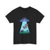 Cow Abduction Alien UFO T-Shirt | Funny Space Cow Graphic Shirt, Funny Gift Tee