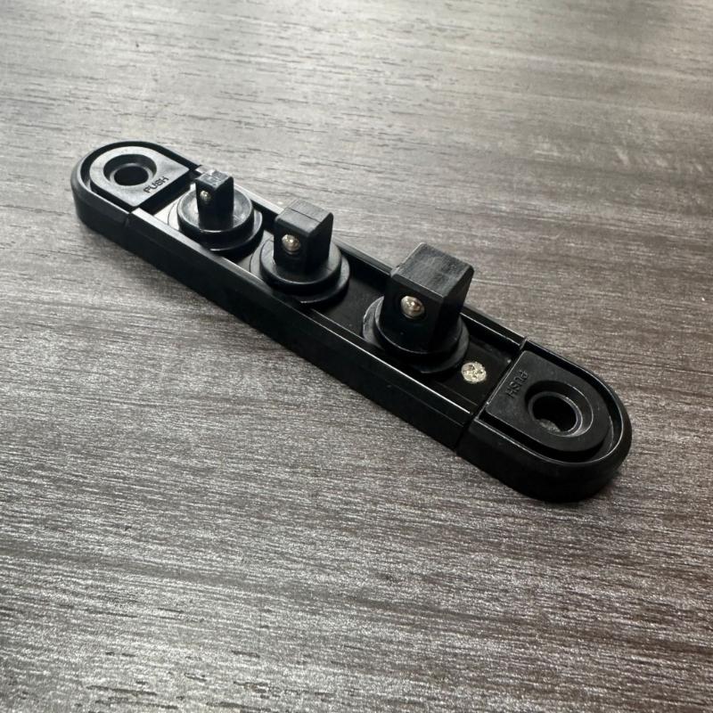 Magnetic Socket Holder Rack Organizers With Adjustable 360°Rotating Clip for 1/2 3/8 1/4 Socket Secure Tool Storage