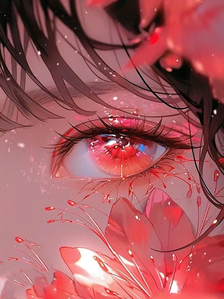 

5D алмазная картина «Красочный пейзаж глаз» Цветочная вышивка крестом «сделай сам» Полный набор мозаики с квадратной круглой алмазной вышивкой Full Round 20x30CM