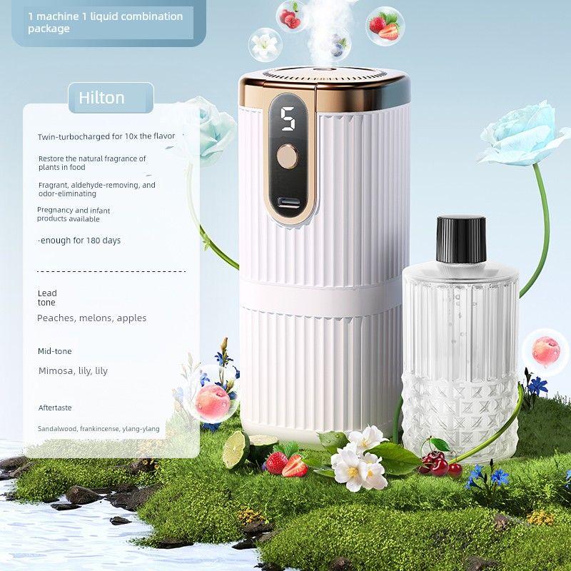 Car-Mounted and Household Digital Display Timer Fragrance Diffuser for Rooms, Bathrooms, and Bedrooms, Essential Oil Perfume Spray Automation