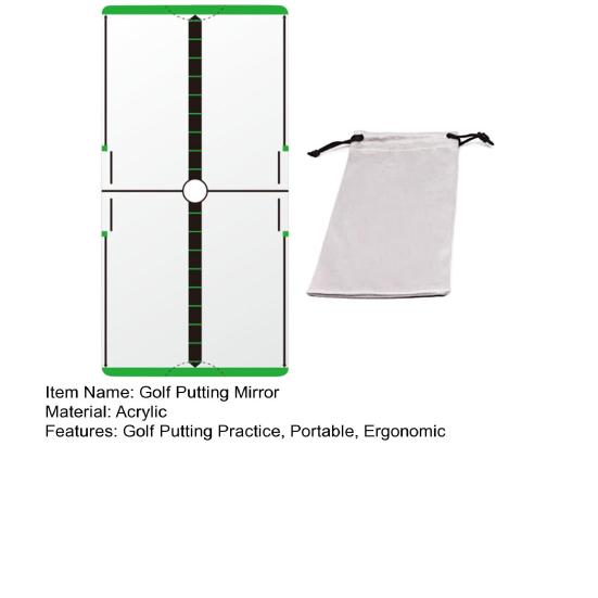 Golf Putting Mirror Alignment Putting Training Aid for Consistency Accuracy Golf