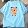 Unisex Tshirt Cute Cartoon Bubu Is Throwing Flipflops At Dudu Tshirt Funny Cotton Short Sleeve Grpahic T Shirts Unisexs Clothes Tops