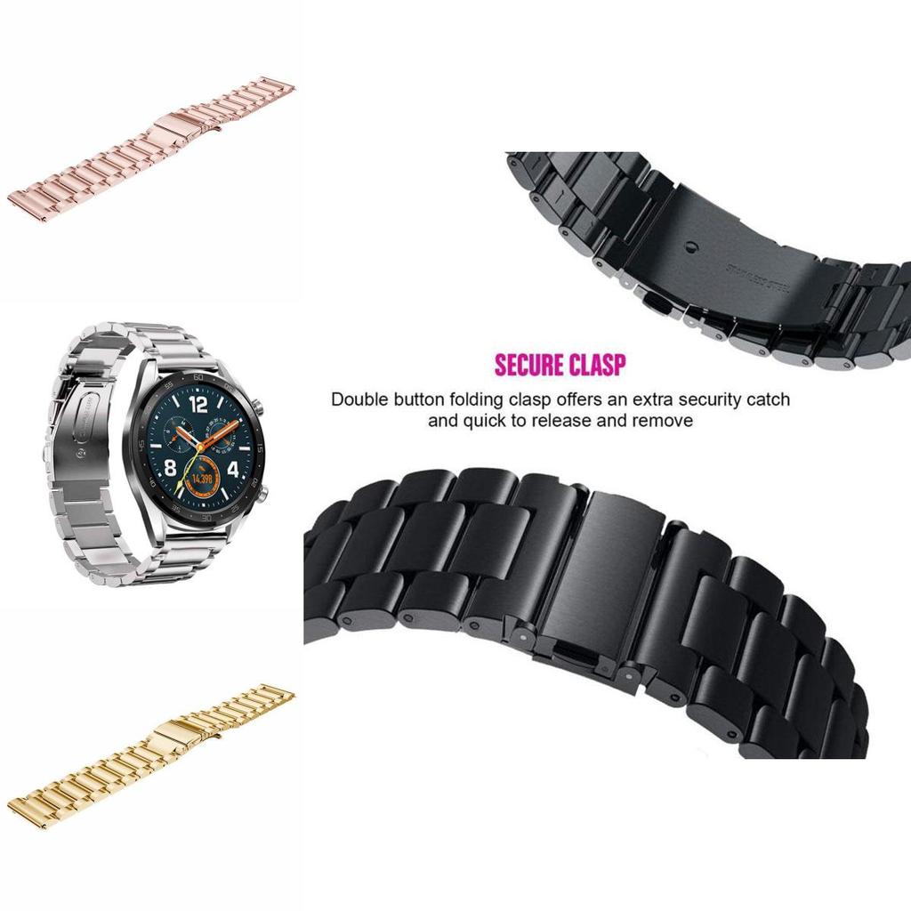 Luxurious Stainless Steel Quick Release Watch Band Available In Multiple Sizes And Colors