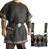 Medieval Alchemist Belt Costume Fantasy Embossed Wizard Belt Themed Party Props for Assassins and Medics