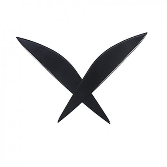 Dla Benz Klasa C W204 2007-13 Błyszcząca Czarna Piano Pokrywa Brwi Reflektora Powiek