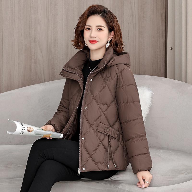 Fashion Hooded Down Padded Jacket, All-match Thin Padded Jacket, Short Padded Jacket, Age-reducing Winter Jacket