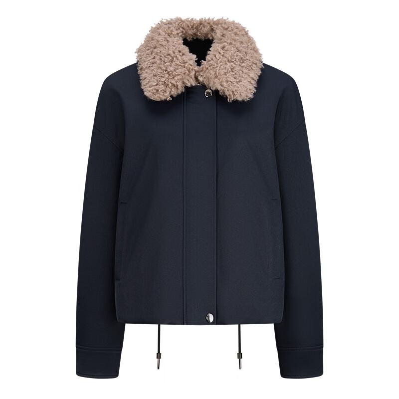 Navigare Women's Winter Padded Jacket with Detachable Fur Collar