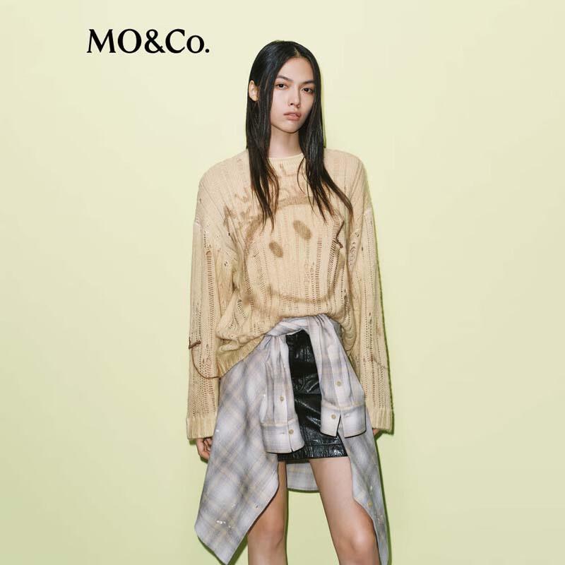 

MO&Co. Women s Tasseled Knit Pullover Sweater L