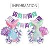 Gradual Change Mermaid Theme Balloon Kit Dream Children'S First Birthday Badge Combination Set