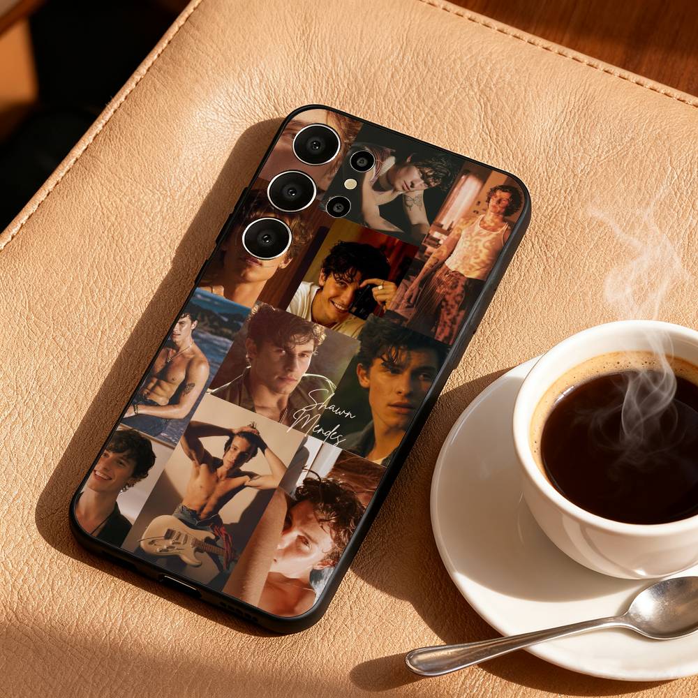 

Чехол для телефона певца S-Шона Мендеса для Samsung S26,S25,24,23,22,30,21,10,9,Ultra,Plus,Lite,Черный Мягкий Чехол Samsung S26ULTRA
