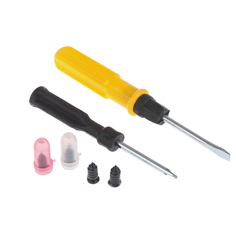 60Pcs Car Vacuum Tire Repair Rubber Nail Screw Set with Tool Box, DIY Flat Tire Repair Stud Patch Kit with Screwdriver
