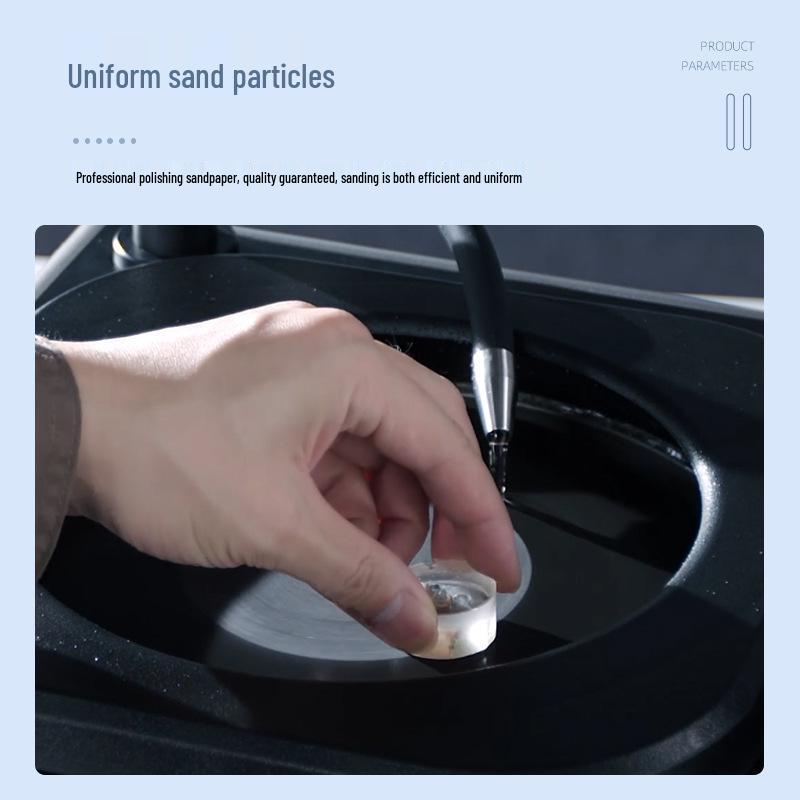 200mm Ultra-Fine 5000 Grit Metallographic Sandpaper for Dry/Wet Use - Round, Wear-Resistant Polishing.