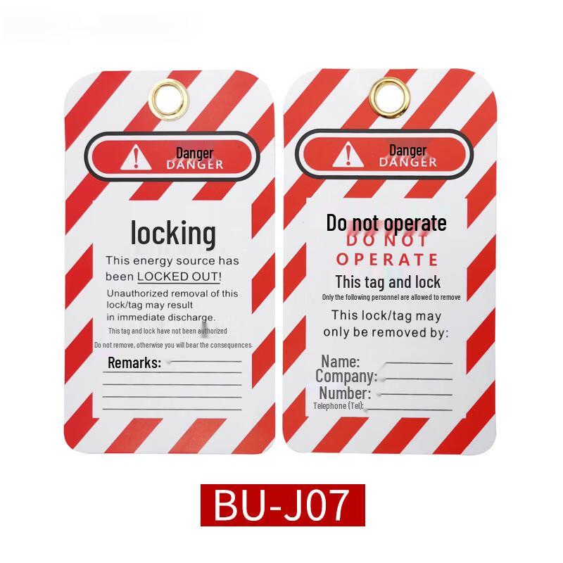 PVC Safety Lockout Tag