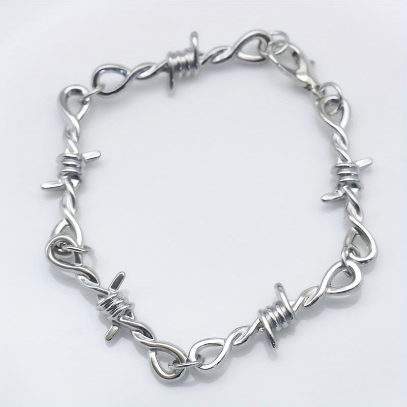 Barbed Wire Bracelet Heart Shaped Bracelet Hand Jewelry Female Gift Unisex Decoration