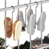 Colgadores de Zapatos de Moda Montados en la Pared de Acero Inoxidable Ahorrador de Espacio para Sombreros y Zapatos