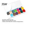 Holiday Card Making Supplies Watercolor Paint Set, Portable Washable Solid Palette, Bright Art Colors Pigment Kit, for Kids Beginners Illustrations