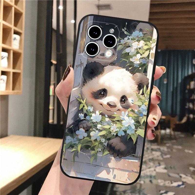 Panda Bear Phone Case For iphone 15 14 Pro Max 13 12 11 Pro Max XSMax XR 12 13 mini 14 Plus