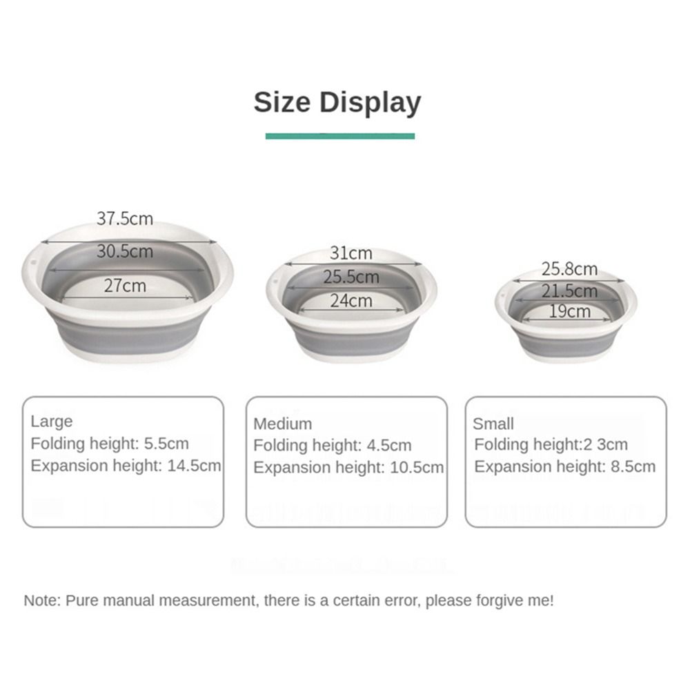 Dishpan Saving Space Bathroom Kitchen Bathroom Accessories Bath Basin Laundry Tub Wash Basin