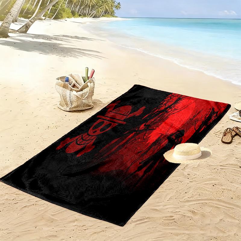 Skull Crossbones: Moon Mystery Beach Towel Outdoor Camping Beach Seaside Outdoor Pool Towel Swim Printing Comfort Beach Fashion