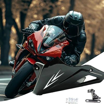 Motorcycle Chin Spoiler Engine Protection Cover Under Cowl Lowered Shrouds For Weather Protection Aesthetic Daily Commuting Long