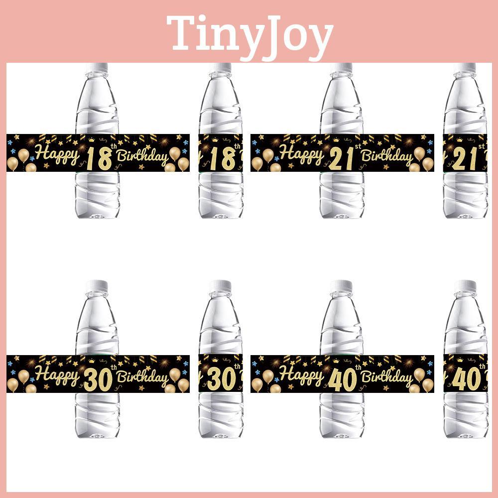 Flasche Gold Schwarz Aufkleber Set Altersmeilenstein Feiern Und Halloween Deko