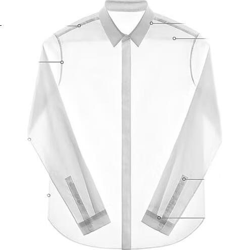 FIRS [100% Pure Cotton DP Wrinkle-Free] Men's Long-Sleeve Shirt, All-Season Business Casual Wrinkle-Resistant Formal Wear for Me