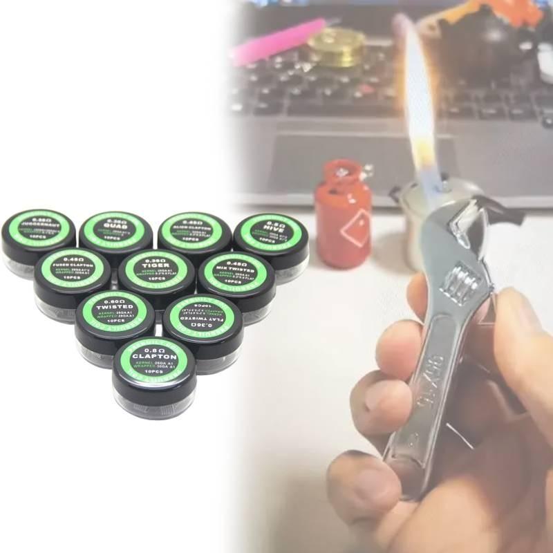 Alien Clapton Coil Rda Heating Wire For Vape Enthusiasts Fueling Cloud Chasing