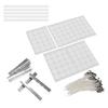 260pcs 15cm Candle Wicks 100Pcs Double Sided Tape Stickers 50Pcs Candle Shells 10Pcs Stainless Steel Wicks Holders