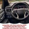 Carbon Fiber Center Console Dashboard Side Air Vent AC Outlet Cover Trim Interior Accessories Compatible with Chevy Suburban SUV 2020-2023,for GMC
