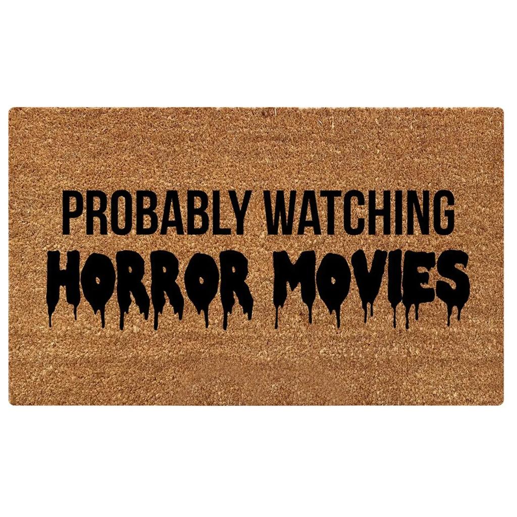 Terror Halloween Doormat Creativity Horror Witch Ghost Pumpkin Printed Halloween Party Area Rug Kitchen Mat Home Rugs