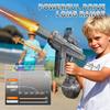 Simulation Shooting Flames Electric Water Gun Toys For Kids Automatic Water Pistol With Recoil Children Summer Outdoor Beach Toy
