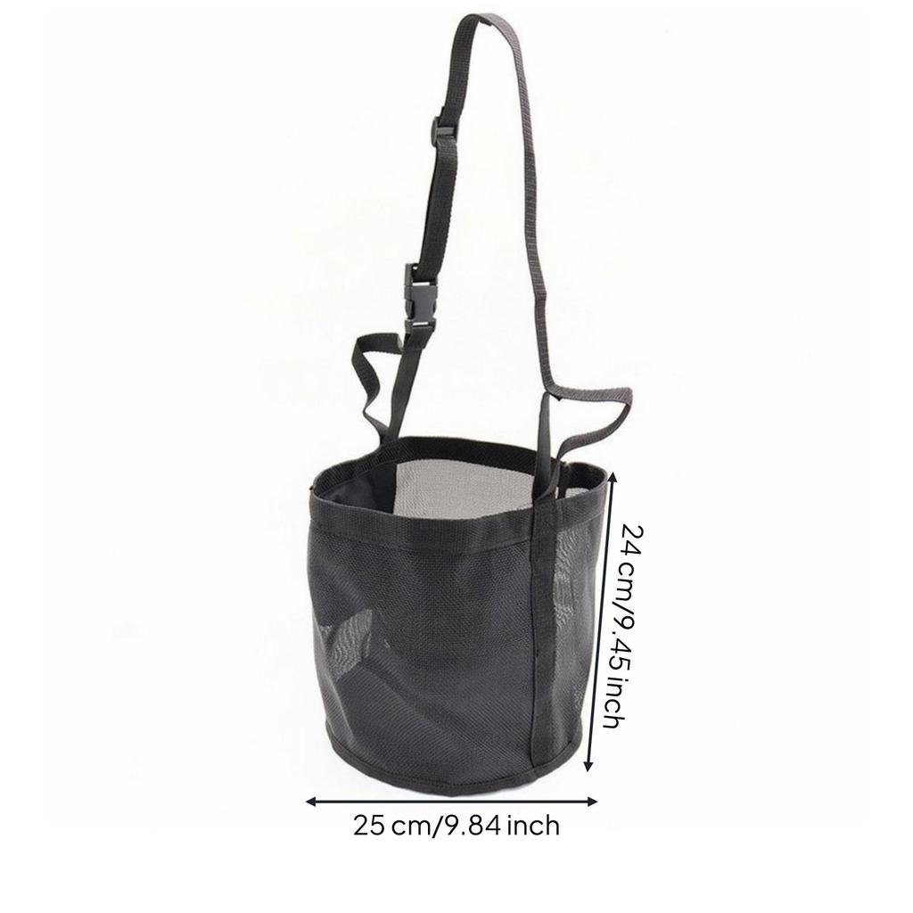 Bolsa de heno para caballos con correa ajustable Alimentador lento de malla Resistente