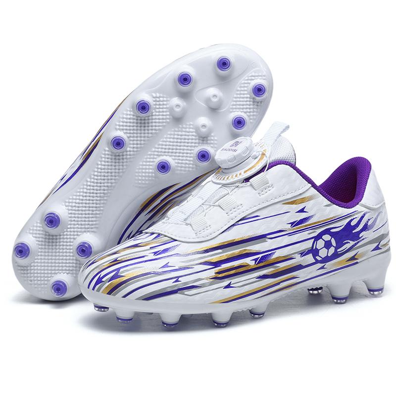 2026 Kids Soccer Football Boots FG Cleats Unisex School Training Non-Slip Breathable Outdoor Athletic Shoes for Boys Girls