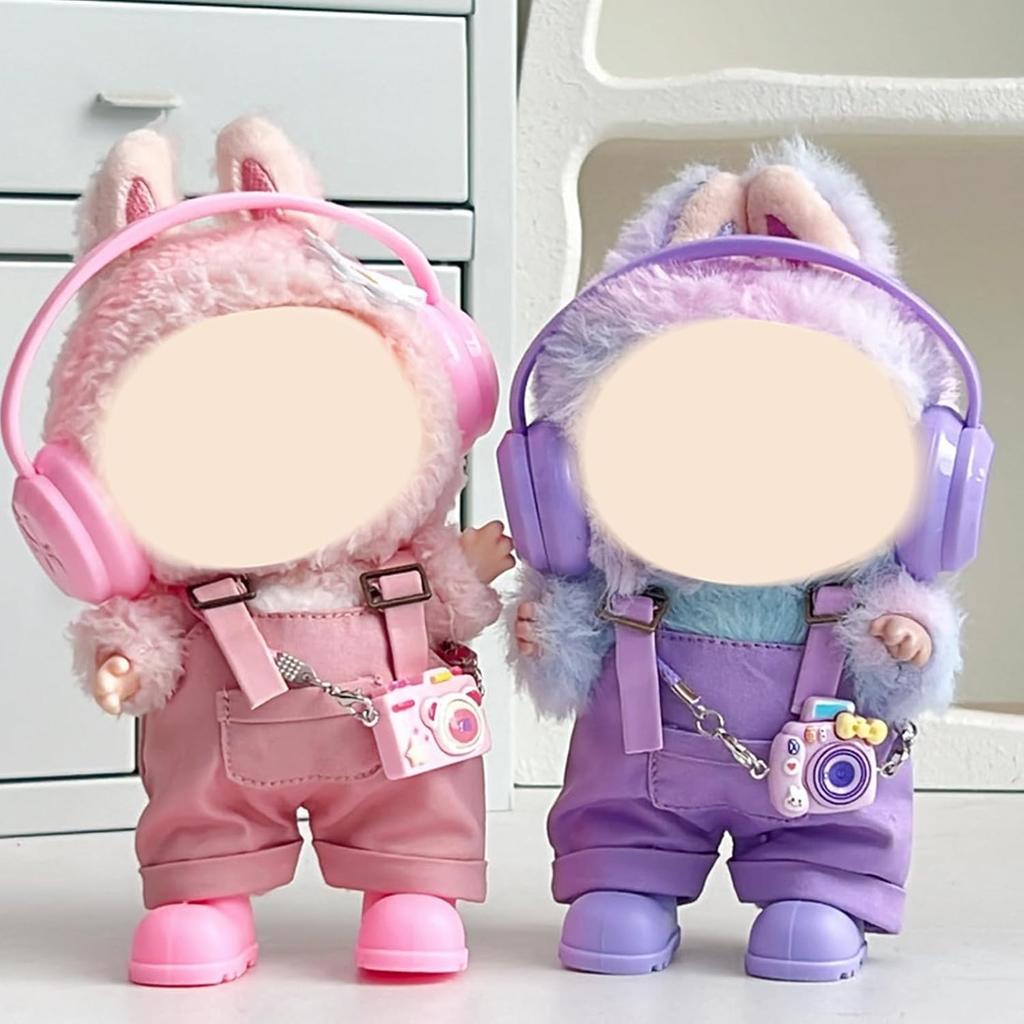 17cm Plush Character Costume Series, Exquisitely Tailored Cowboy Costume, Plush Dress, Anime-Style Outfit Set, Character Cosplay Accessories, Plush