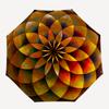 1pc Circular Mandala Pattern Automatic Umbrella - Automatic Opening And Closing, Sturdy Iron Frame, Portable Folding Design Yy251018221