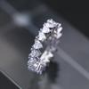 Huitan Einfacher Stil Damenring Eingelegt Glänzendes Herz Zirkonia Modeaccessoires Vielseitig Hochzeit Verlobung Zirkon für Dame Party