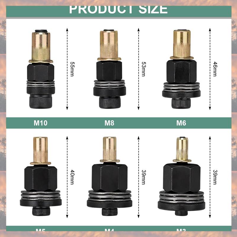 2025 Trend Rivet Nut Tool Set M3-M10 For Manual & Electric Drill Operations, Ideal For Mounting & Repairs