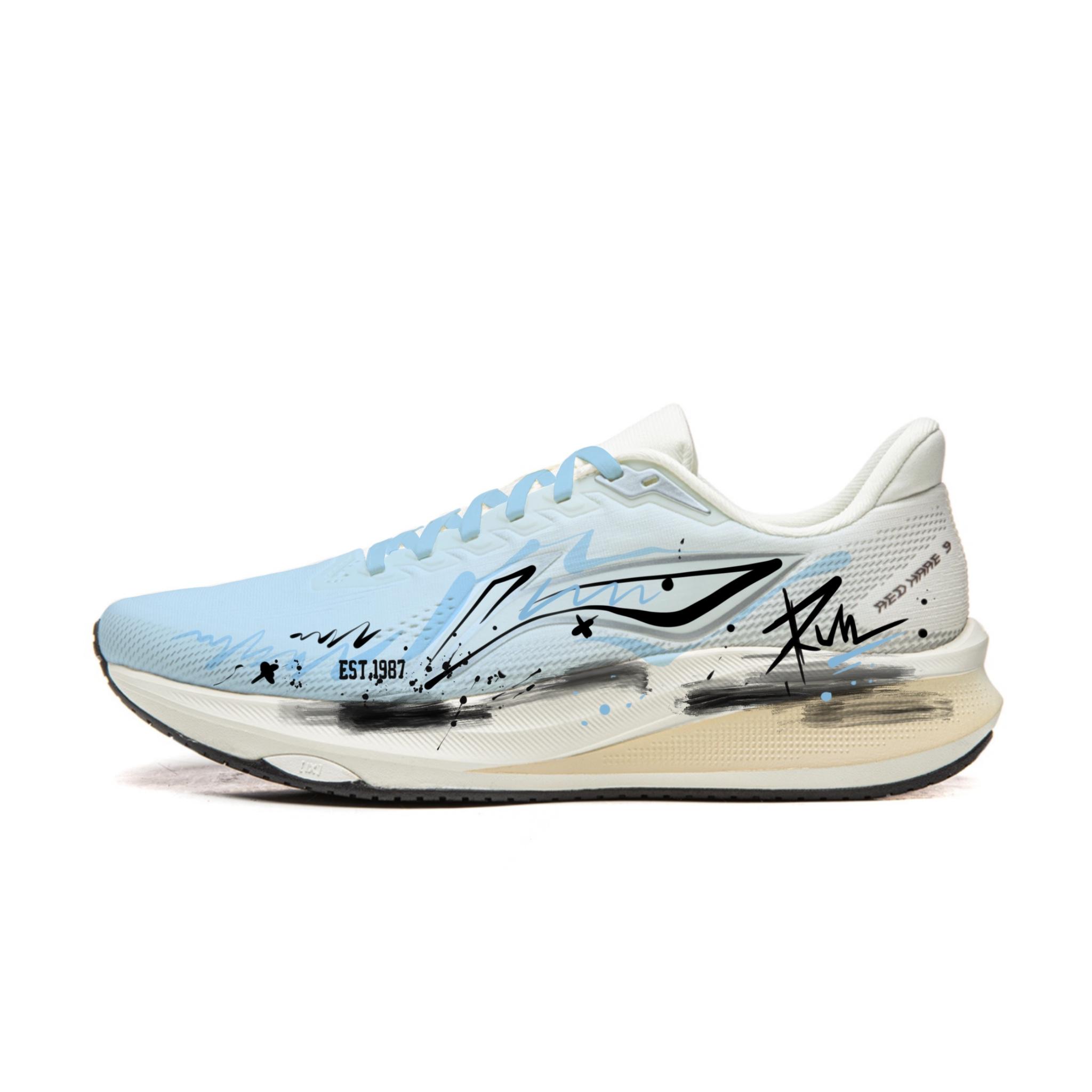 Li Ning Red Hare 9 Амортизация Покрытие Отскок Низкие Кроссовки для Бега Мужские ARPW003-8(Команда1966-) 39