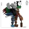 Tungtungtungsahur Mutated Wooden Stick Human Crocodile Building Block Model Toy Brainrot Figurine Figurine