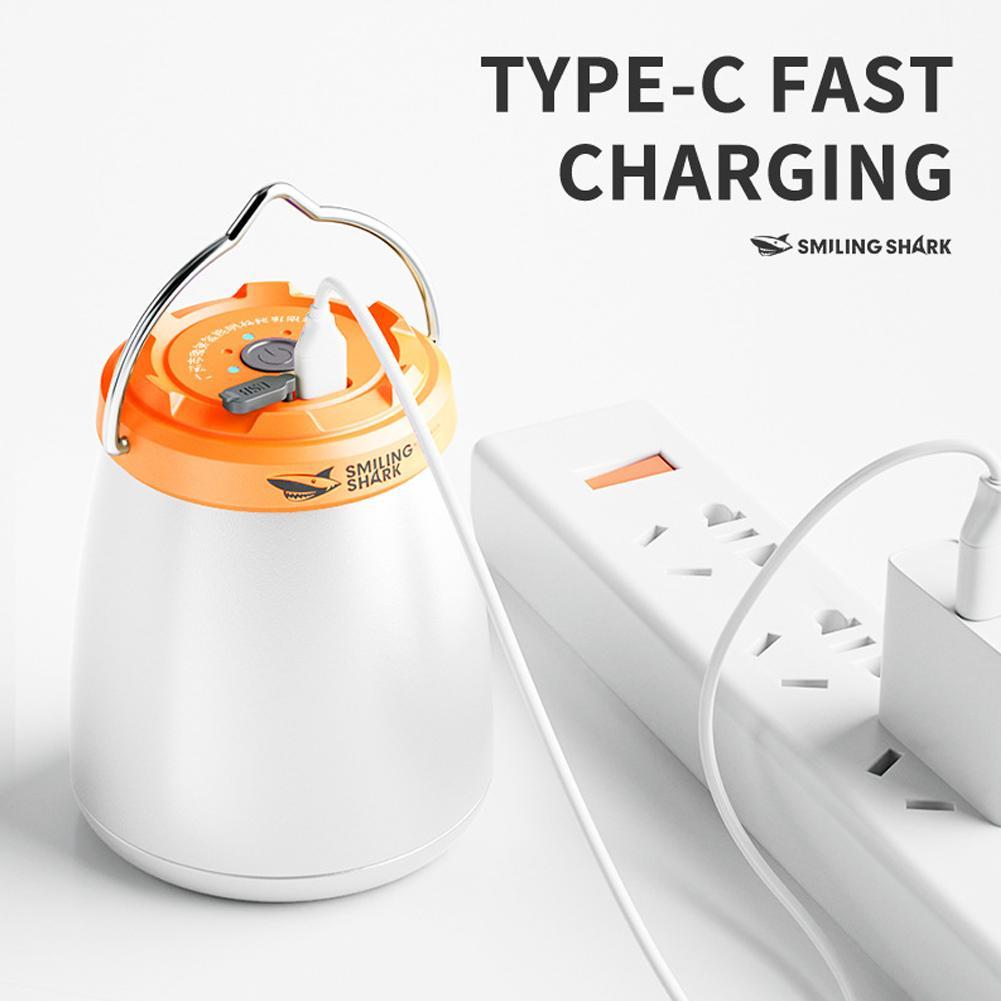 LED Camping Lantern 1200mAh USB C Rechargeable Camping Light 4 Modes Outdoor Flashlights Lanterns Water Resistant Portable