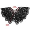 Elegant Embroidered Beaded Mesh Collar Detachable Shawl Scarf Stylish False Collar For Women Fashion Accessory