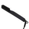 Electric Hair Straightener Brush Negative Ion Hair Straightener Styling Comb 100‑240V Black EU Plug