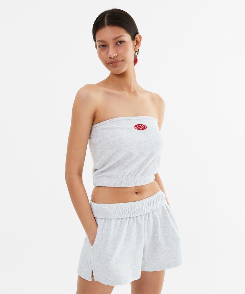 Minasu Mns Terry Tubetop_White Melange
