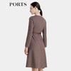 PORTS Women's Autumn/Winter Plaid Jacquard Dress