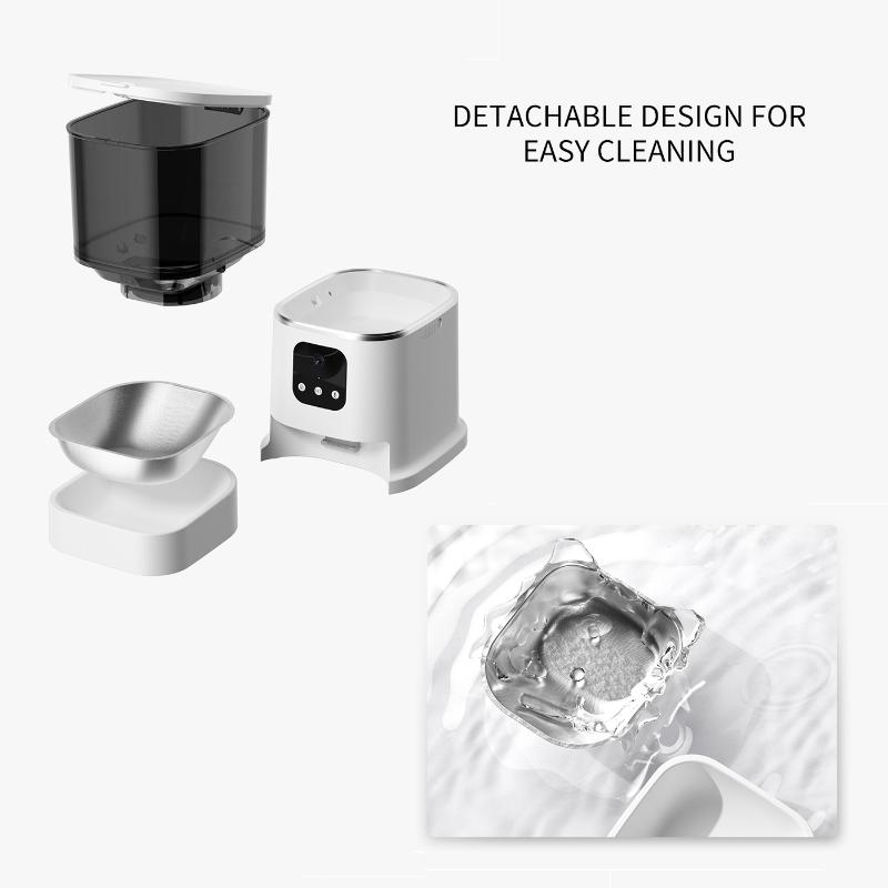 Automatic Pet Feeder with Smart Timing Controller, Cat and Dog Bowl Food Dispenser